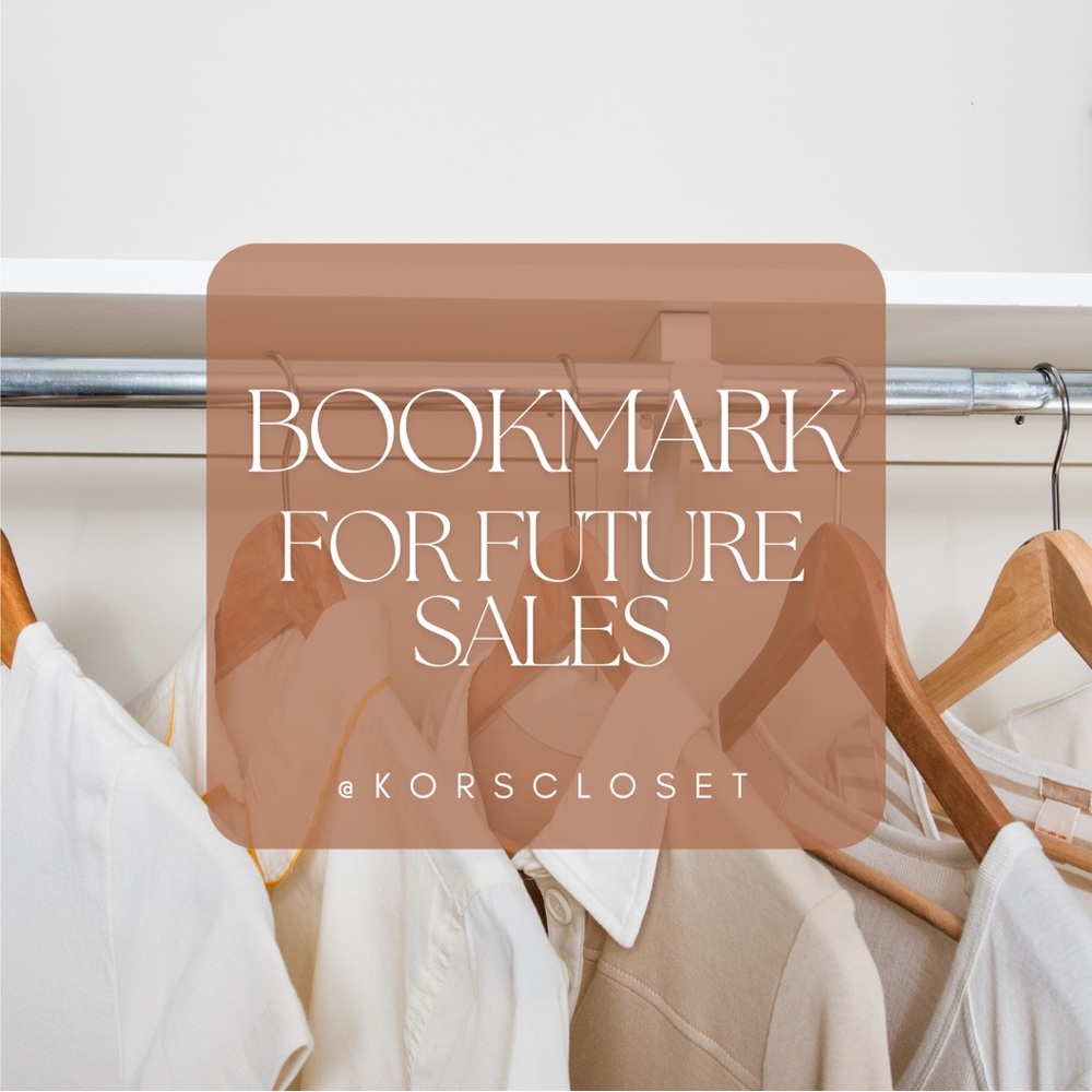 BOOKMARK FOR UPCOMING SALES